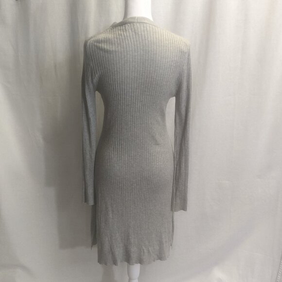 Love Tree Size Small Gray Ribbed Cardigan - Picture 2 of 14